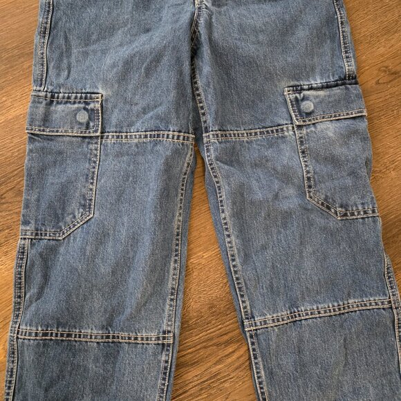 Exc cond Boys Empyre Skater pants, denim painter jeans cargo pockets - Picture 3 of 7